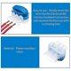 thumbnail image 4 of Conectores de cables de 3 vías, conectores de cables eléctricos, conectores de cables de caja 314, conectores de cable auto-pelantes, 60 unidades., 4 of 5