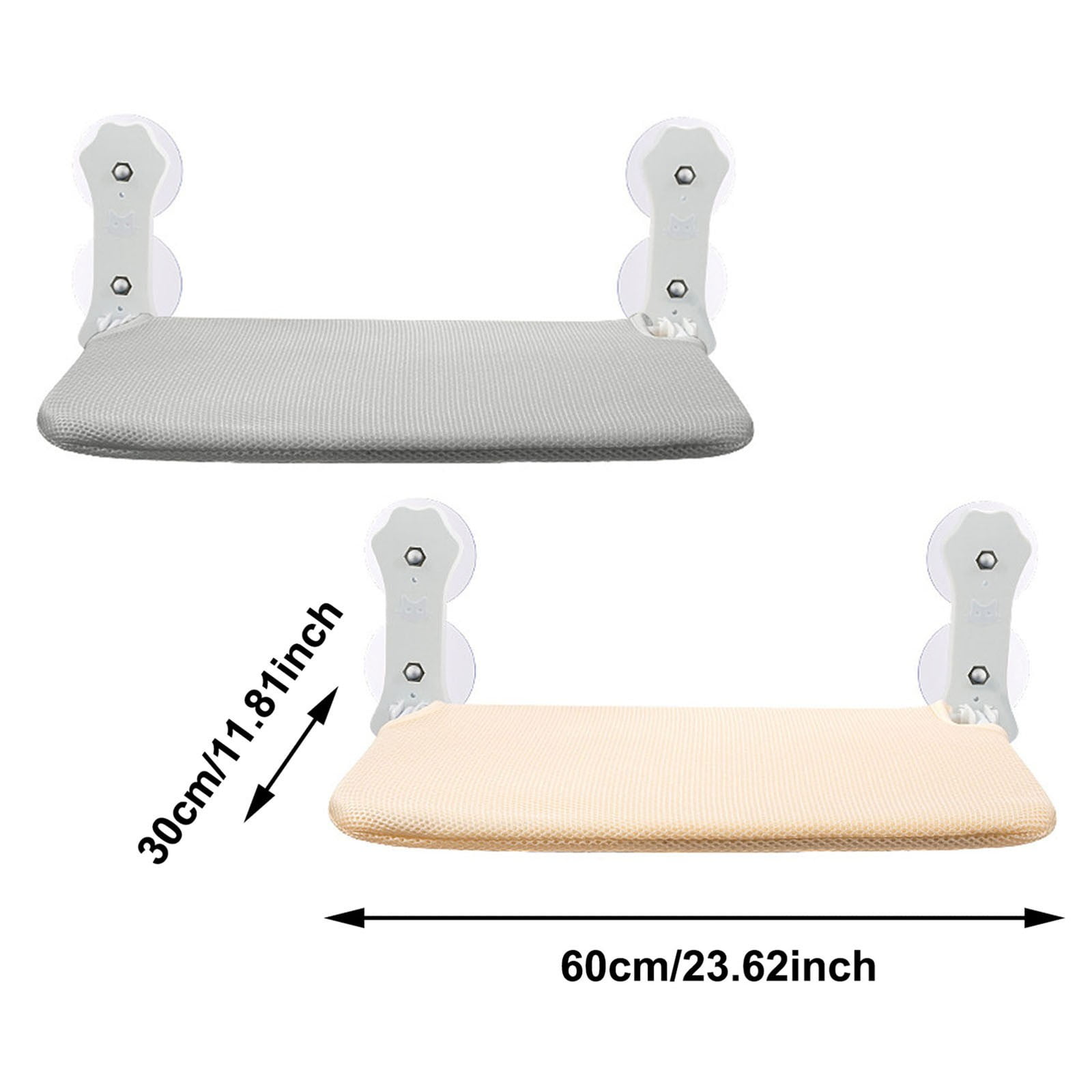 Cordless Window Cat Bed Foldable Stable Sill Seat Lounger Upgraded Suction Cup Easy Assembly Indoor Pet Shelf
