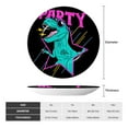 thumbnail image 2 of Balery Rex Dinosaur With Sunglasses Print Bone China Decorative Plate Ceramic Dinner Plates Art Crafts with Display Stand-8in, 2 of 6