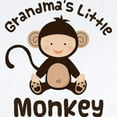 thumbnail image 2 of CafePress - Grandma Grandchild Monkey Infant Bodysuit - Baby Light Bodysuit, Size Newborn - 24 Months, 2 of 4
