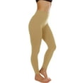 thumbnail image 5 of 3 Pack Women's High Waist Fleece Lined Thermal Leggings with Flattering Front Seam Winter Legging, 5 of 6