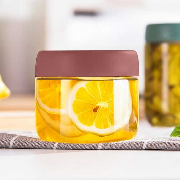 Nrmrq Clearance Items Overnight Oatmeal Jars with Sealing Lids,280Ml Mason Jars,Glass Yoghurt Jars Sealed Leak Proof Glass Food Storage Containers for Oats Flour Cereals Biscuits