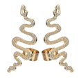 thumbnail image 1 of piezas de pendientes elegantes con forma de serpiente para mujer, pendientes creativos de aleación, joyería para las orejas ------Código de producto 72625, 1 of 4