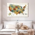 thumbnail image 2 of Elephant Stock Barnboard Map No Words Wall Art - Horizontal Canvas Wall Art - Living Room Wall Decor - Map Canvas - Beige And Gray Decor By Sue Schlabach - 48" x 32", 2 of 8