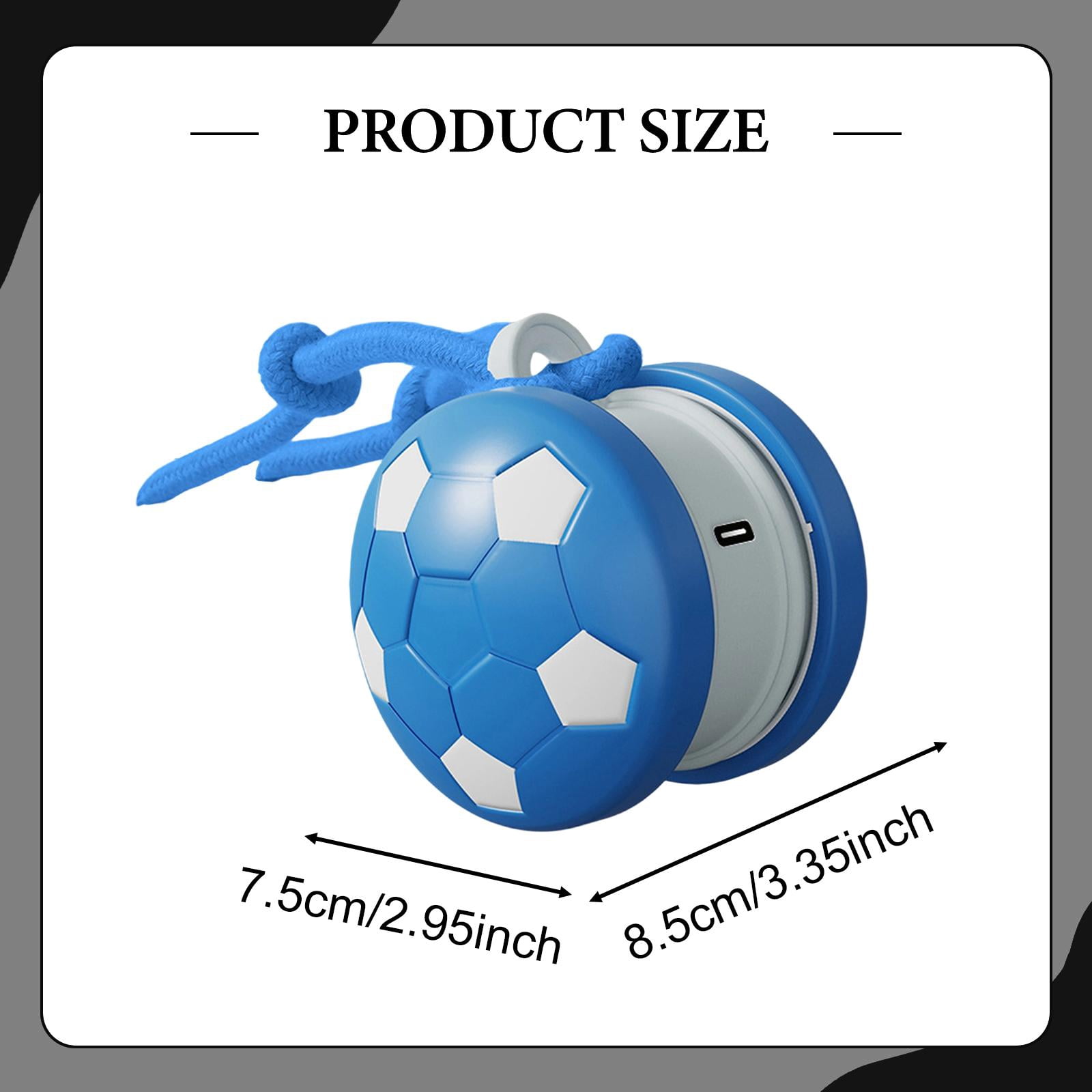 Serenable Interactive Dog Toy Ball Rolling Ball Smart Puppy Ball Automatic Motion Rechargeable Chew Engagement Tool Suitable for Indoor Dogs Aggressive Chewers Playtime blue