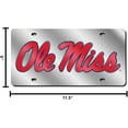 thumbnail image 5 of Mississippi NCAA Rebel Acrylic License Plate Laser Tag, 5 of 6