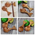 thumbnail image 2 of Raindrops Fish-Shaped Nanmu Wood Coffee Scoop Measuring Spoon for Baking Kitchen Tool and, 2 of 6