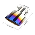 thumbnail image 3 of Ankereame Stainless Steel Exhaust Tip - Decorative Tailpipe Cover, Multicolor Car Exhaust Decor, Universal Fit, Easy Install for Most Vehicles, 3 of 6