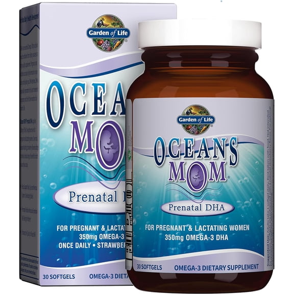 Garden of Life Oceans Mom Prenatal DHA 350mg, 30 Softgels