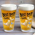 thumbnail image 3 of Custom Beer Glass for Dad - Personalized Pint Cup | Fathers Day Gift | Unique Birthday Present | Customized Beer Mug for Him | Gift for Dad from Daughter or Son, 3 of 4