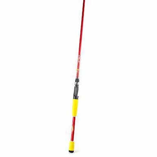 red fishing rod