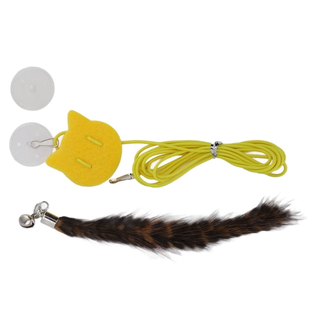 Door Hanging Cat Toy, Relieve Boredom Cat Hanging Toy Adjustable For Cat Tease Cat Rope And Leopard Print Tail