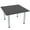 Asian Night w/Silver Base, variant on 46" Square Conference Room Table With Metal Post Legs Harmony Series