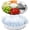 Natural, variant on Chilled Serving Tray for Parties with Compartments Ice Chilled Party Platter Charcuterie Board Cold Dish Dip for Fruit Seafood Vegetable Appetizer Shrimp Cocktail