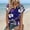 A274 Navy, variant on Blouses for Women Casual T Shirts Notch V Neck Short Sleeve Tropical Floral Print Loose Fit Lightweight Breathable Summer Vacation Beach Everyday Wear Dressy Graphic Tops