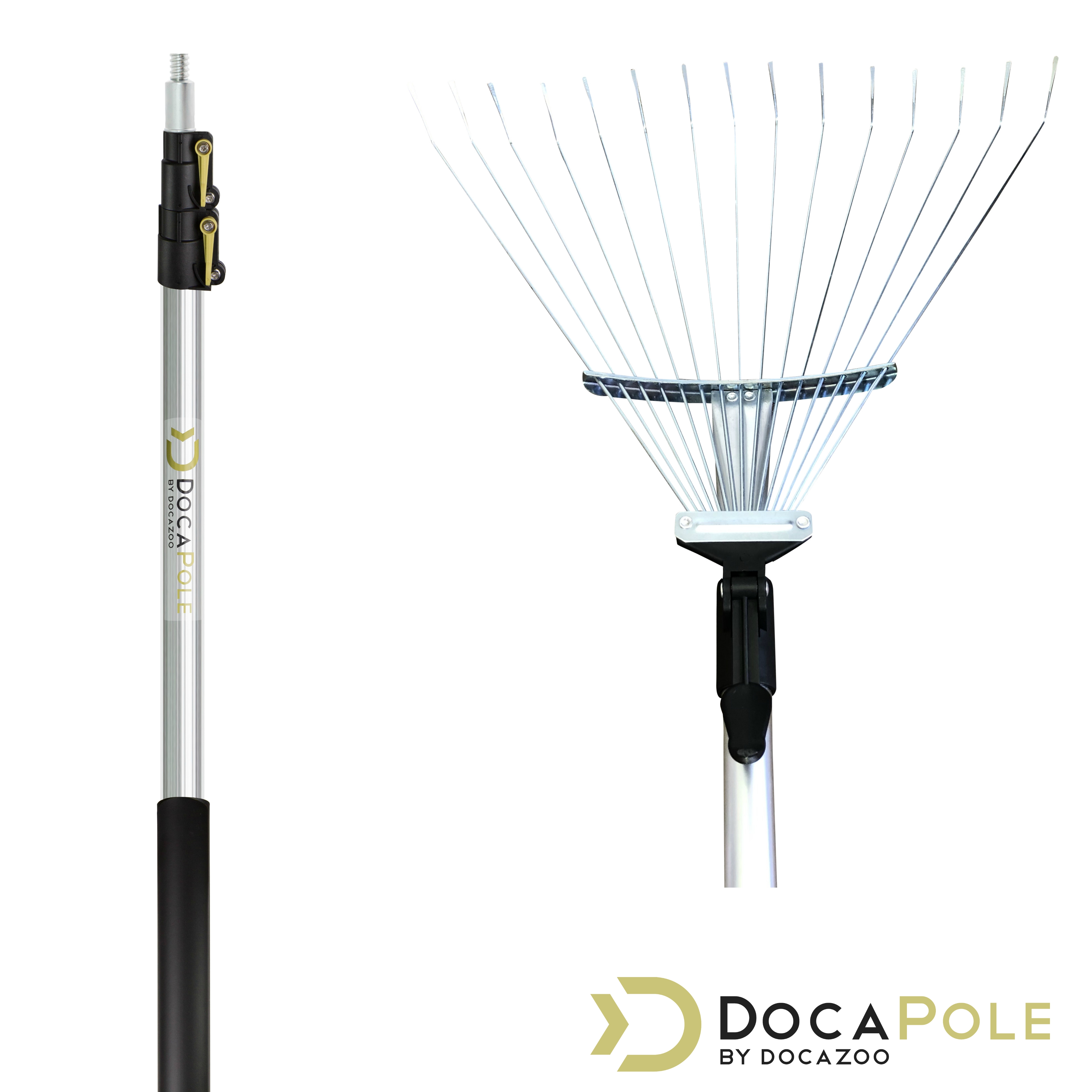 Docazoo Docapole 5 12 Foot Roof Rake Extension Pole Telescopic