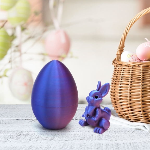 Deeceymbur Easter Mystery Egg Fidget Printing Rabbits Design Open Surprise for Stress Relief Focus Adults Holiday Gifts