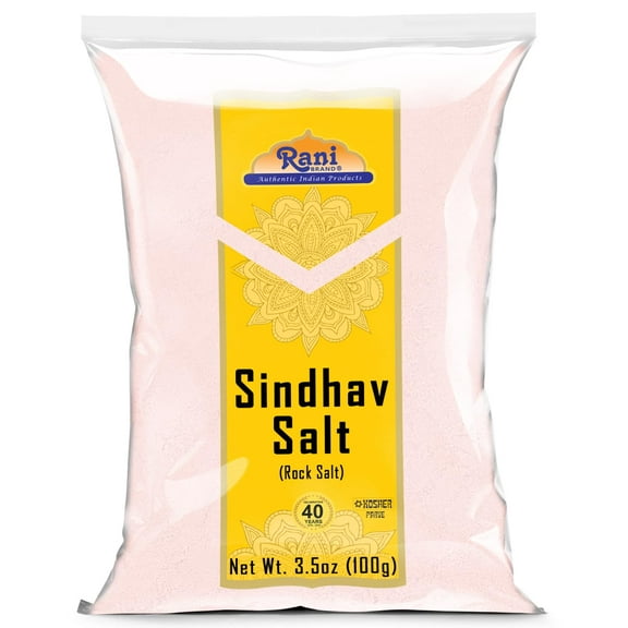 Rani Sindhav Namak (Rock Salt) Powder 3.5oz (100g) ~ Unrefined, Pure and Natural | Vegan | Gluten Friendly | NON-GMO | Kosher | Indian Origin