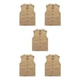 thumbnail image 3 of Maytalsory Comfortable And Practical Cotton Vests With Multi-pockets Made With Cotton khaki M 5Set, 3 of 6