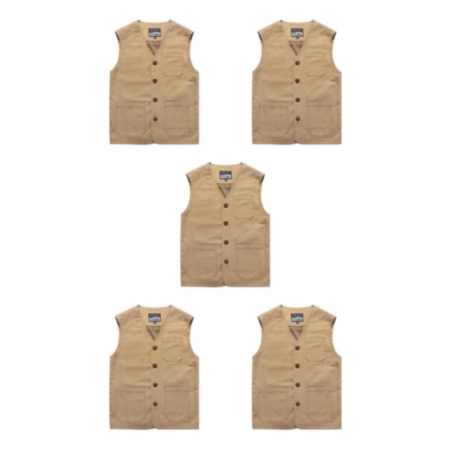 Redempat Stay Classy With These Cotton Waistcoats For Men Pockets Included Made With Cotton Cotton Vests khaki M 5Set