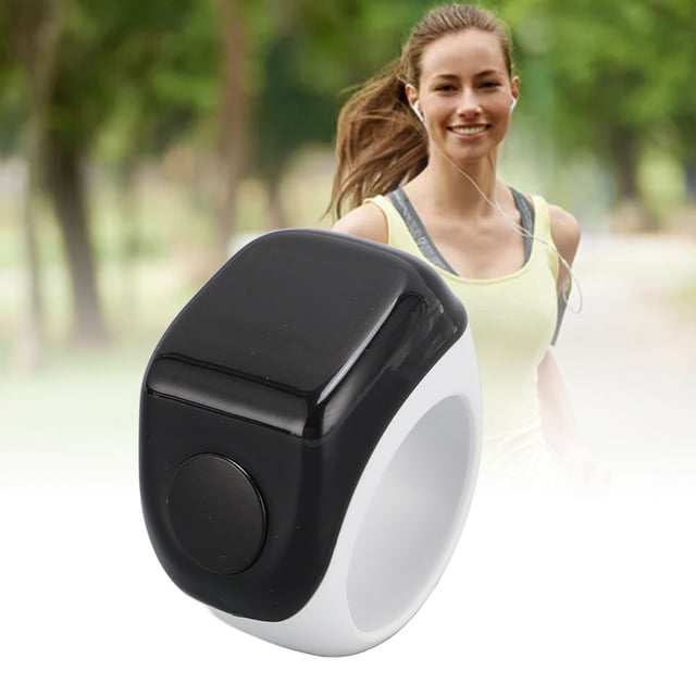 Smart Finger Step Counter, Smart Finger Counter Magnetic Charging with Vibration for Muslim for Prayer Black,White,Brown,,Green