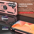thumbnail image 4 of Case for Samsung Galaxy S24 Phone Case Samsung S24 Case for Woman, Military Grade, Heavy Duty, with Kickstand Ring, Support Magnet Car Mount for Samsung S24 Case Rose Gold, 4 of 14