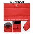 thumbnail image 2 of Wantdo Boy's Puffer Coat Thicken Padded Puffer Jacket Waterproof Outerwear Parka Red 8, 2 of 6