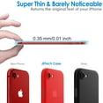 thumbnail image 3 of JETech Ultra Slim (0.35mm Thin) Case for iPhone SE 3/2 (2022/2020 Model) iPhone 8/7 4.7-Inch, Camera Lens Cover Full Protection, Lightweight Matte Finish PP Hard Minimalist Case (Red), 3 of 7