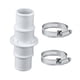thumbnail image 3 of Adaptador de conexión para manguera de piscina, adaptador de manguera de repuesto de 1-1/4 o 1-1/2 pulgadas con 2 abrazaderas de manguera, 3 of 9