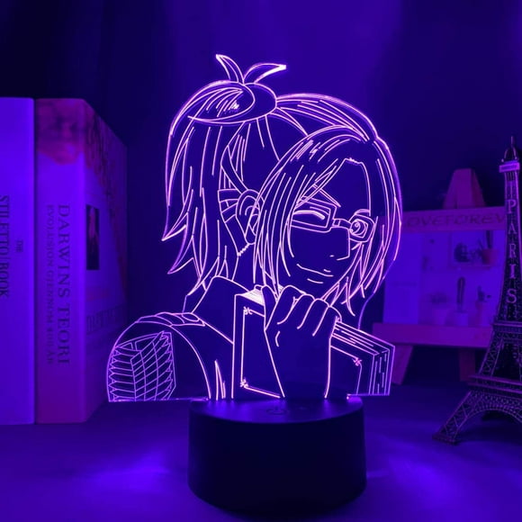 Beautiful Gift 3D Anime Illusion Night Lightattack On Titan Hange Zoe Lamp for Home Decor Birthday Gift Manga Attack On Titan Led Lamp Hange