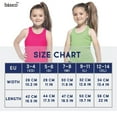 thumbnail image 4 of 2 Pack Toddler Tank Tops Girls White Tank Top Pack Racerback Kids Tank Tops Undershirt for Dance, Gymnastics Clothes For Girls, 4 of 7