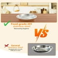 thumbnail image 6 of Soonbuy 5QT 2 Pack Rose Gold Stainless Steel Chafing Dish Buffet Set with Lids Accessories for Catering Wedding Party Buffet Service Food Warmer and Cooler, 6 of 8