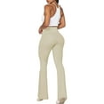 thumbnail image 3 of Flare Yoga Pants, Crossover Yoga Pants with Tummy Control, High-Waisted and Wide Leg, 3 of 7