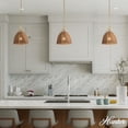 thumbnail image 3 of Hunter - Arcelia 1-light Alturas Gold, Medium Size Pendant Light, Dimmable, Modern Style, Bell Shaped, for Bedrooms, Dining, Living Rooms - 48120, 3 of 8