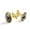 Color 1, variant on Men's Classic Stainless Steel, Mushroom Butterflies Pattern Cufflinks Business Wedding Shirts, Golden