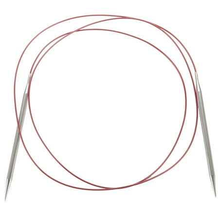 ChiaoGoo Stainless Steel Red Lace Circular Knitting Needles; 60" (150 cm); US 5 (3.75 mm)