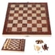 thumbnail image 3 of 3 in 1 Chess Board Game Set Intellectual Growth Chess Checkers Set for Family Friends Wood 24 X 24cm / 9.4 X 9.4in, 3 of 4