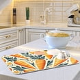 thumbnail image 6 of Carrots with Leave and Dots Dish Drying Mat 18x24 Absorbent Microfiber Draining Rack Pad for Kitchen Counter Sink, 6 of 8