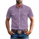 thumbnail image 2 of Yaoyar Mens Summer Vintage Turndown Collar Shirts Short Sleeve Casual Button Down Shirt Beach Vacation Tops, 2 of 6