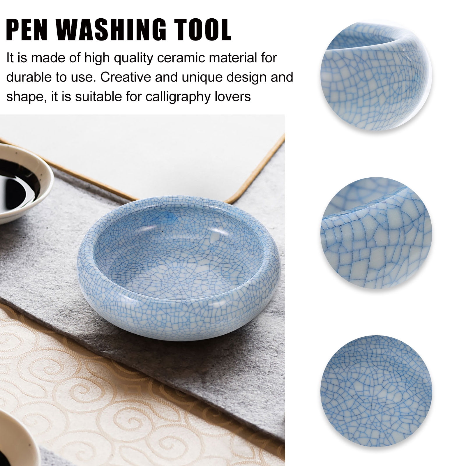 Brush Tool Pen Holder Pencil Dispenser for Classroom Marker Blue