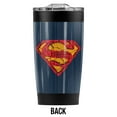 thumbnail image 2 of Superman Shattered Shield Logo Stainless Steel Tumbler 20 oz Coffee Travel Mug/Cup, Vacuum Insulated & Double Wall with Leakproof Sliding Lid | Great for Hot Drinks and Cold Beverages, 2 of 7