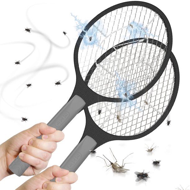 Bug off Electric Fly Swatter Mosquito Insect Killer Racket 2, Sturdy Material Use