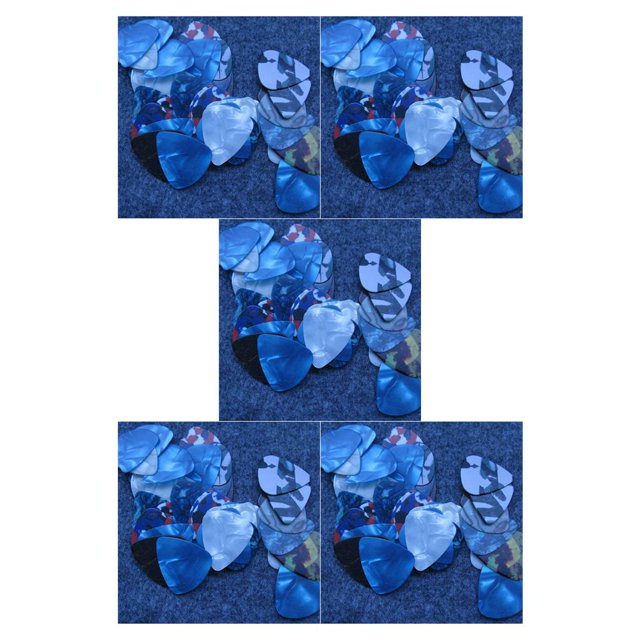 ZheElen 10 Pcs Pics de Guitare en Plastique Accessoires d'Instruments de Musique Engrenages Multicolores comme Montré 5Ensemble