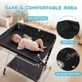 thumbnail image 5 of Costway Portable Baby Changing Table,Foldable Diaper Changing Station Adjustable Height Black, 5 of 10