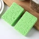 thumbnail image 1 of Nvzi 10 esponjas de algodón y pulpa de madera natural, esponjas verdes gruesas para limpieza de cocina y lavado de platos, esponjas absorbentes de pulpa de madera, estropajos de 11 * 7 * 2,5 cm, 1 of 5