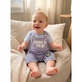 thumbnail image 6 of BemeyourBBs Newborn Baby Boys Golf Football Game Day Outfit Infant Baby Boy Spring Summer Fall Clothes Striped Short Sleeve Romper and Letter Ball Embroidery Overalls Shorts Set, 6 of 9