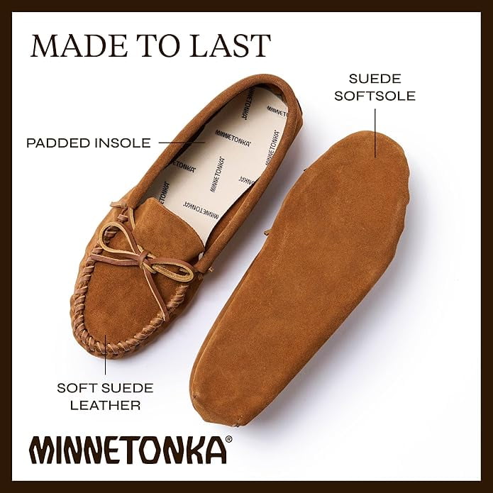 Minnetonka‎ Brown Leather Moccasins Minnetonka 793A Men main image 3