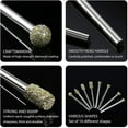thumbnail image 3 of Juego de 20 piezas de fresas de diamante Juego de brocas de fresado rotativas con vástago de MABOTO  Brocas, 3 of 6