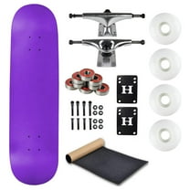 Moose Complete Skateboard Neon Purple 8.0" With Silver Trucks and White Wheels