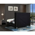 thumbnail image 4 of Meridian Furniture Savan Black Velvet Full Bed, 4 of 15
